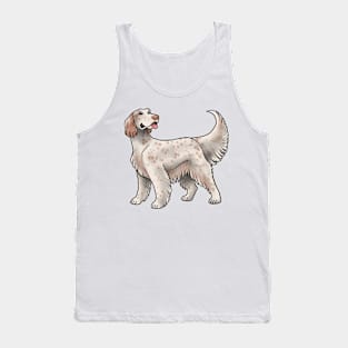 Dog - English Setter - Orange Belton Tank Top